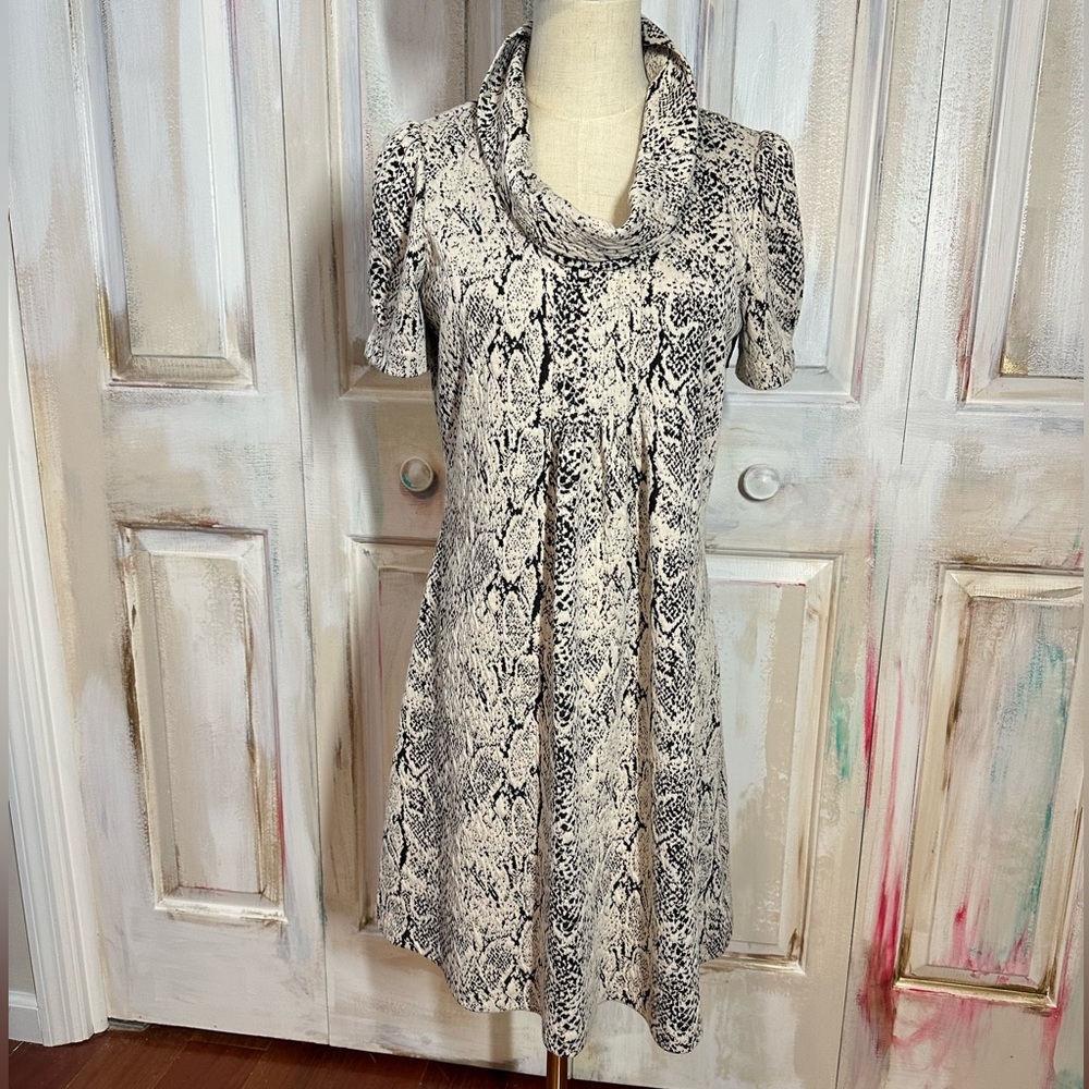 Marvin Richards Snake Printed Midi Dress
